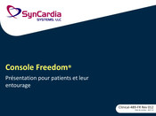 SynCardia Freedom Mode D'emploi