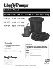 Liberty Pumps CSP-257 Manuel D'installation