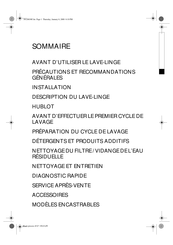 Whirlpool AWG 912 D Mode D'emploi