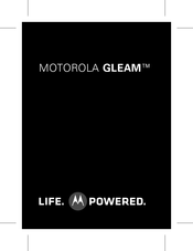 Motorola GLEAM Mode D'emploi