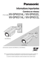 Panasonic WV-SPW311AL Informations Importantes