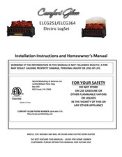 Comfort Glow ELCG251 Guide Du Propriétaire Et Instructions D'installation