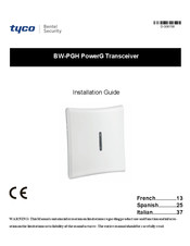 Tyco BW-PGH PowerG Guide D'installation