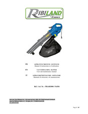 Ribimex 514536 Manuel D'instructions Et D'utilisation
