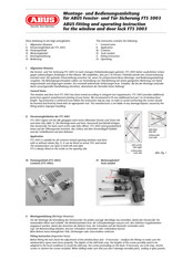 Abus FTS 3003 Instructions De Montage Et Mode D'emploi