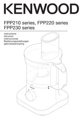 Kenwood FPP220 Série Instructions