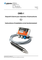 LABKOTEC OMS-1 Instructions D'installation Et De Fonctionnement