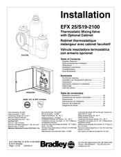 Bradley EFX 25/S19-2100 Installation