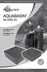 AquaScape AQUABASIN 45 Manuel D'instructions