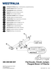 Westfalia 306 359 600 001 Notice De Montage Et D'utilisation