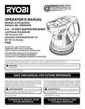 Ryobi P430 Manuel D'utilisation