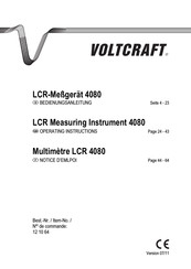 VOLTCRAFT 12 10 64 Notice D'emploi