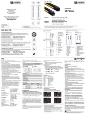 Wenglor SEFG Série Notice D'instructions