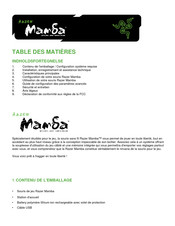 Razer Mamba Mode D'emploi