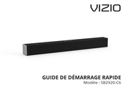 Vizio SB2920-C6 Guide De Démarrage Rapide