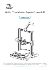 Ender 3 S1 Guide D'installation Rapide