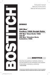 Bostitch BCN662 Manuel D'instructions