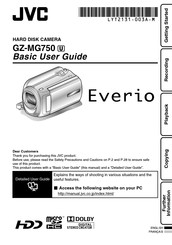 JVC Everio GZ-MG750 Guide De L'utilisateur
