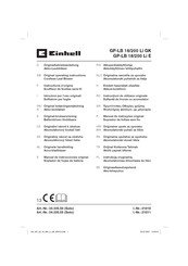 EINHELL GP-LB 18/200 Li E Instructions D'origine
