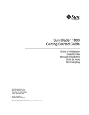 Sun Microsystems Sun Blade 1000 Guide D'utilisation