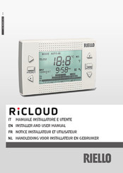 Riello RiCLOUD Notice Installateur Et Utilisateur