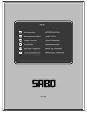 Sabo MS-36 Mode D'emploi