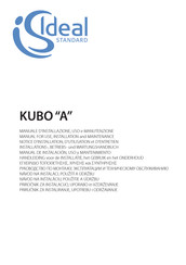 Ideal Standard KUBO Notice D'installation, D'utilisation Et D'entretien