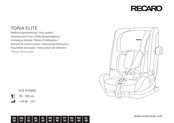 RECARO TORIA ELITE Notice D'utilisation