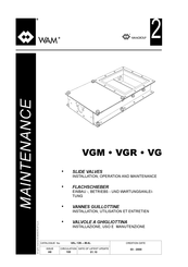 WAMGROUP VGR Installation, Utilisation Et Entretien