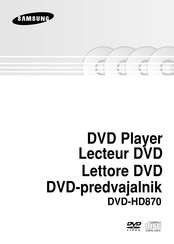 Samsung DVD-HD870 Mode D'emploi