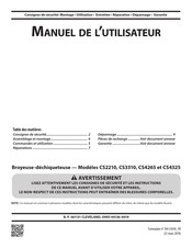 Cub Cadet CS2210 Manuel De L'utilisateur