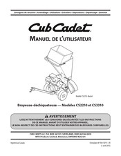 Cub Cadet CS3310 Manuel De L'utilisateur