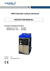 VWR VAPOUR-Line eco 25 Manuel D'instructions