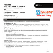 ResMed S9 Série Information De Produit