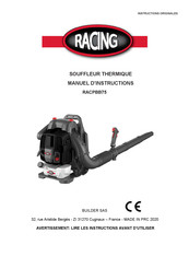 Racing RACPBB75 Manuel D'instructions