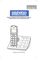 Daewoo International DTD-7500 Manuel D'instructions