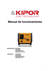 Kipor KDE7500E3 Manuel De Fonctionnement