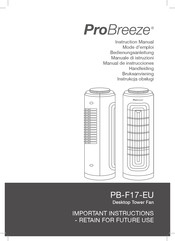 ProBreeze PB-F17-EU Mode D'emploi