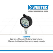 WEBTEC HPM110 Manuel D'utilisation