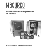 Macurco MRS-485 Instructions D'utilisation