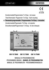 Gewiss Chorus GW 12 764H Manuel De Programmation