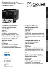 Crouzet CTR48 Notice De Mise En Service