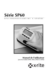X-Rite SP60 Serie Manuel De L'utilisateur