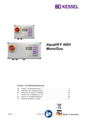 Kessel Aqualift F 400V Duo Mode D'emploi