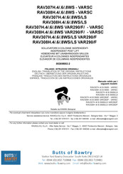 Ravaglioli RAV308H.6WS VAR290/F-VARSC Traduction Des Instructions Originales