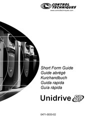 Control Techniques Unidrive SP Guide Abrégé