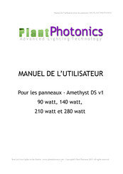 Plant Photonics Amethyst DS Manuel De L'utilisateur