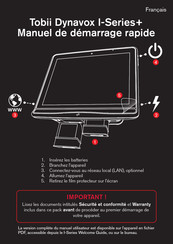 Tobii Dynavox I+ Série Manuel De Demarrage Rapide