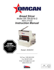Omcan 21122 Instructions