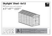 Palram Skylight Shed - 6x12 Mode D'emploi